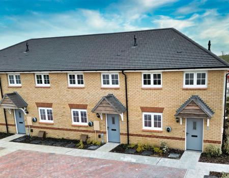 View of the external 2 bed houses Hedera Gardens